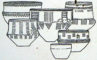 Keramik aus dem Grab