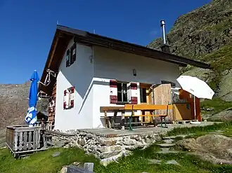 Die Grohmanhütte von Südosten gesehen
