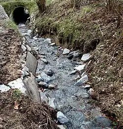 Der Leimbach im Mühlenbereich