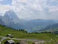 Aussicht auf Eiger und das Grindelwaldtal