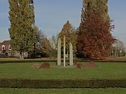 Grubbenvorst, Skulptur an der Kloosterstraat