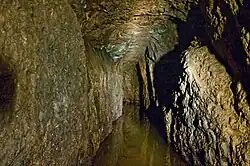 Tiefe Sohle, wassergefüllt