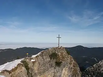Grubenkopf, Gipfelaufbau von Süden