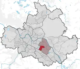 Lage des statistischen Stadtteils Gruna in Dresden