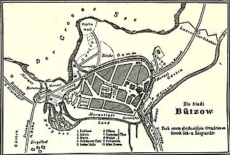 Grundriss der Stadt 1688