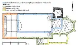 Grundriss und Bauchronologie[15]