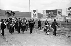 Parade zur Grundsteinlegung am 22. Juni 1952