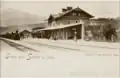 Der Bahnhof um 1900