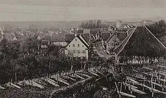 Kelter und Dorf um 1907