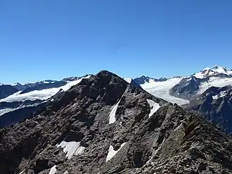 Gschrappkogel von Norden, vom Verbindungsgrat zum Wassertalkogel