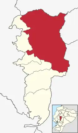 Der Kanton Guaranda in der Provinz Bolívar