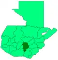 Lage des Departamento Guatemala