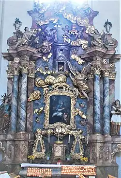 Joh. Nepomuk-Altar mit Tischler Mathias Niedermayr 1728