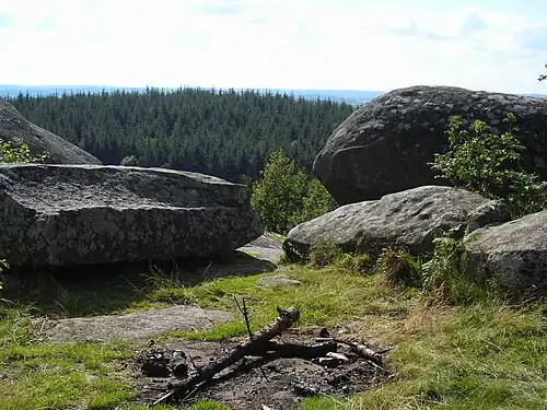 Nahaufnahme der Pierres Civières