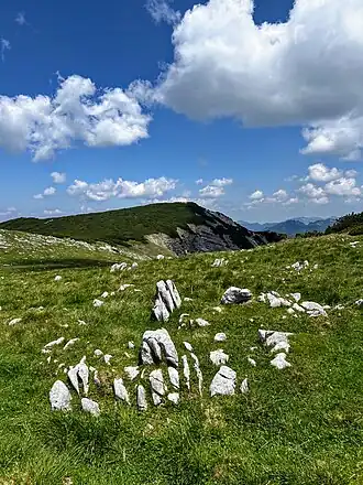 am Guffertstein mit Blick nach Norden