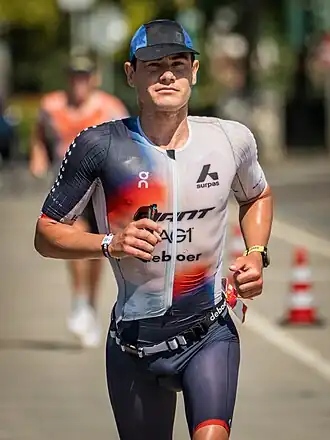 Gustav Iden bei den 2025er Ironman-Europameisterschaften in Frankfurt am Main (Deutschland).