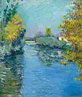 Gustave Caillebotte: Petit bras de la Seine, effet d’automne