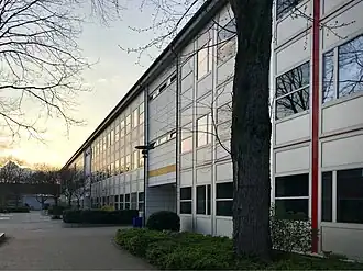 Fassade des Doppel-H-Gebäudes