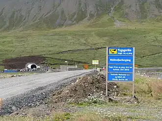 Tunnelportal bei Ólafsfjördur