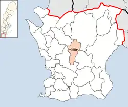 Lage der Gemeinde Höör