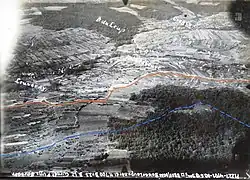 Höhe 204 nordwestl. Chateau Thierry, Stellungen des I.R. 401, 402, 403