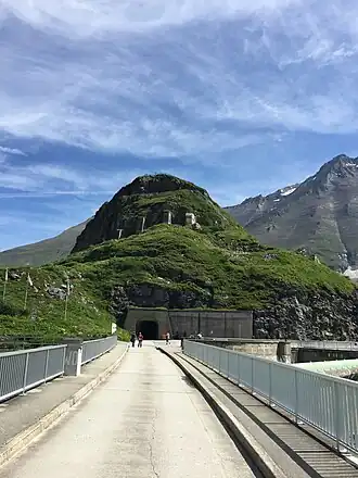 Ansicht von der Staumauer