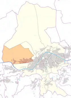 Österreichkarte, Position von Hötting West hervorgehoben
