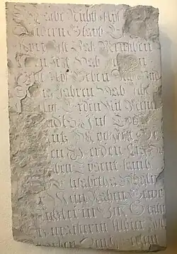 Ma. Elis. Hügelin †&nbsp;1728