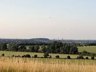 Blick vom Oderwald nach Norden Richtung Thieder Lindenberg