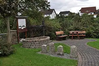 Brunnen mit Grenzsteinen