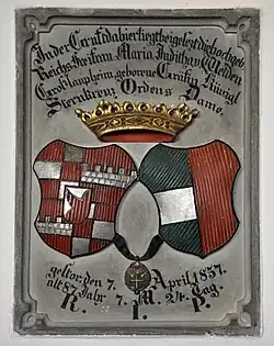 Allianzwappen in der Pfarrkirche von Hürbel