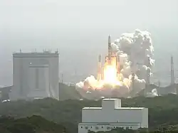 H-IIA-Start (Nr. F13) mit Kaguya vom LC-Y1 des Launch Complex Yoshinobu, 2007
