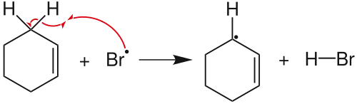 H-Abstraktion der Wohl-Ziegler-Reaktion