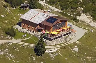 Heinrich-Hüter-Hütte vom nördl. Schafgafall