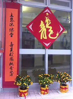 Kumquats vor der Katholischen Schule