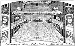 Blick von der Bühne in das Zuschauerhaus