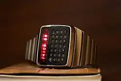 Armbanduhr HP-01 von Hewlett-Packard, mit Taschenrechner und LED-Anzeige, 1977