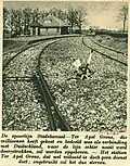 Bahnhof Ter Apel Rijksgrens im März 1935