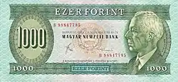 1000 Forint Vorderseite