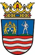 Wappen des Komitats Győr-Moson-Sopron