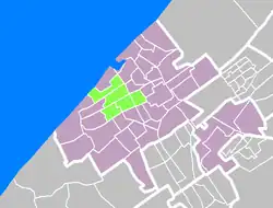 Lage des Stadtbezirkes Segbroek in Den Haag