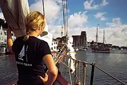 Meeresschutzaktion Habitat Mare der NAJU auf der Ostsee im Juli 2007