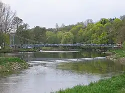 Die Grimmaer Hängebrücke