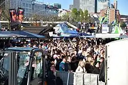 Teil des Hafen Rock Gelände