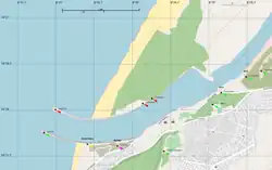 Taube (Schiff) (Hafeneinfahrt Mehdia)