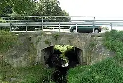 Denkmalgeschützte Brücke über die Haferriede bei Ditterke