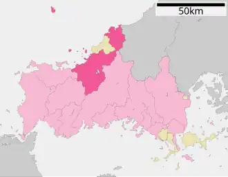 Lage Hagis in der Präfektur