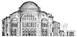 Längsschnitt der Hagia Sophia