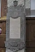 Epitaph für Karl Anton Reichsfreiherr von Rehling († 1773)