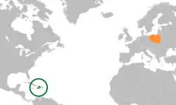 Lage von Haiti und Polen